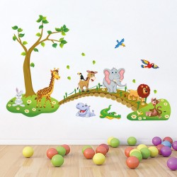 Stickers mural Animaux sur...